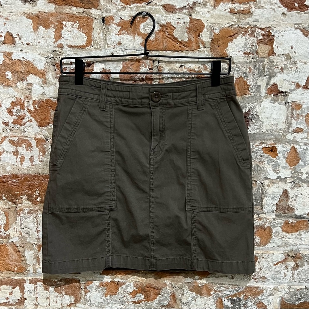 PRANA Woven Grey Mini Skirt